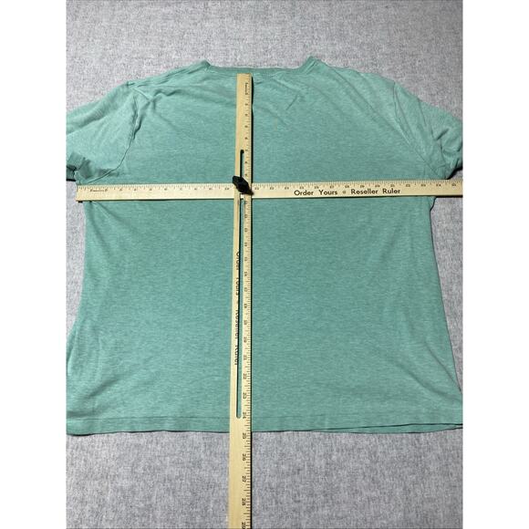 Polo Ralph Lauren T Shirt Mens Extra Large Green Flesh Pony Custom Slim XL - Picture 6 of 8